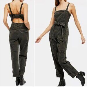 Free People Go West Utility Jumpsuit Size XS